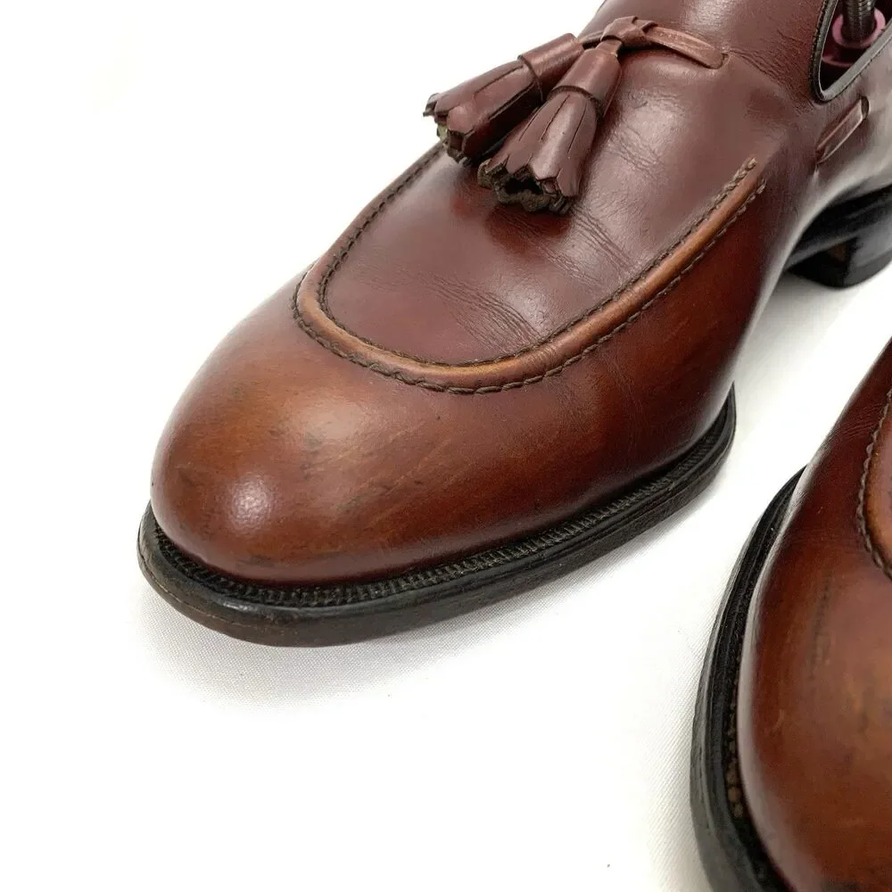 VNTG ALLEN EDMONDS SARATOGA Dress Tasseled Loafers, 95710, Cognac U.S. 10B COMB.